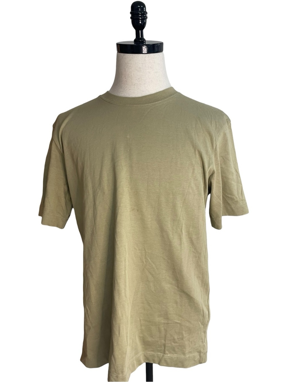 Zara Basic Boxy Fit T-Shirt Khaki Olive